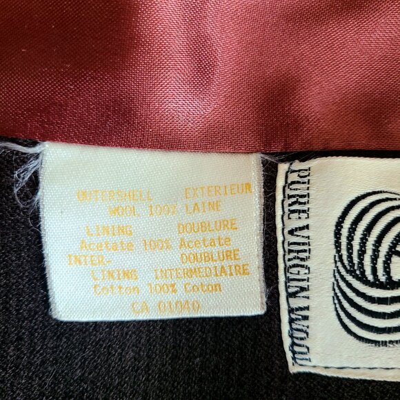 Vintage 1960s brown pure virgin wool coat with beige mink collar and trim. - Picture 7 of 14